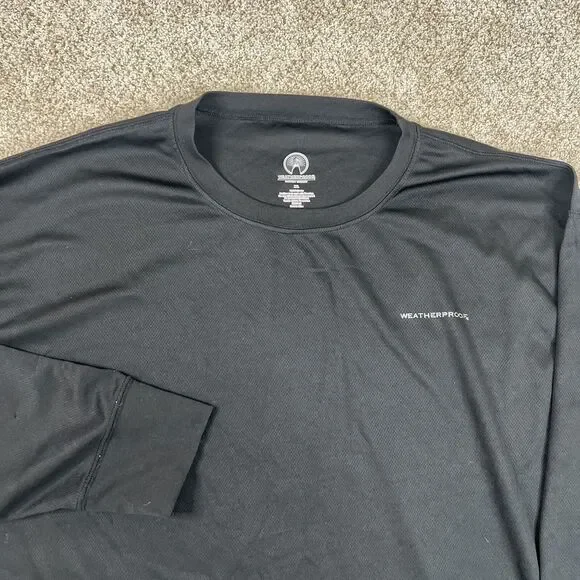 Weatherproof Shirt Men's XXL Black Long Sleeve Performance Lightweight - Picture 2 of 9